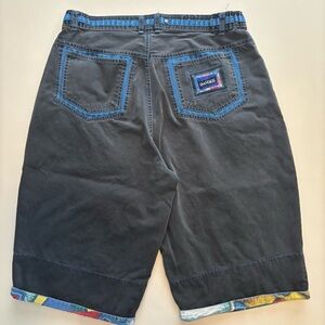 90s major damage tropical design roll up shorts surf style